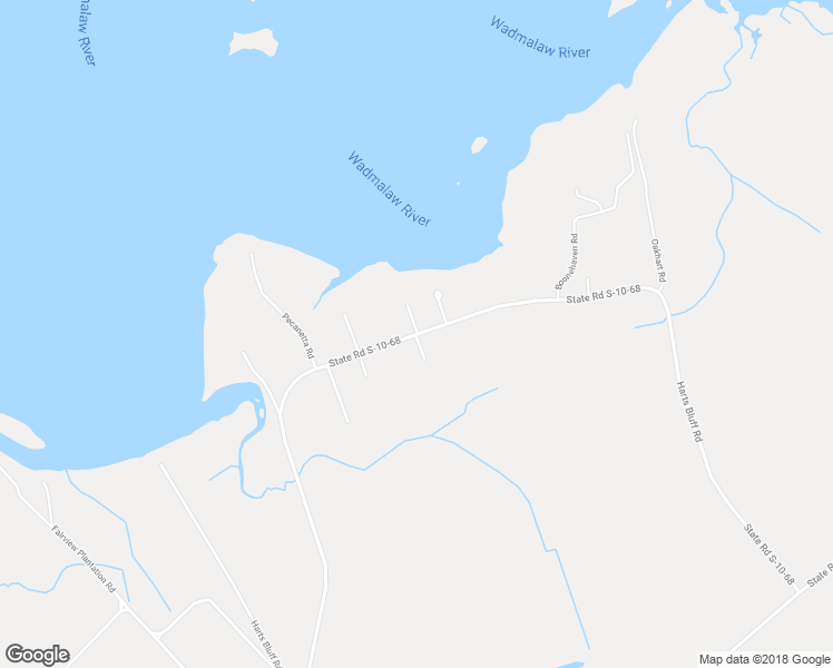 map of restaurants, bars, coffee shops, grocery stores, and more near 1039 Harts Bluff Road in Wadmalaw Island