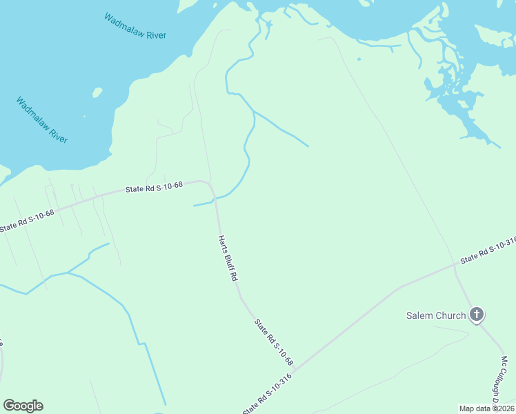 map of restaurants, bars, coffee shops, grocery stores, and more near 903 Harts Bluff Road in Wadmalaw Island