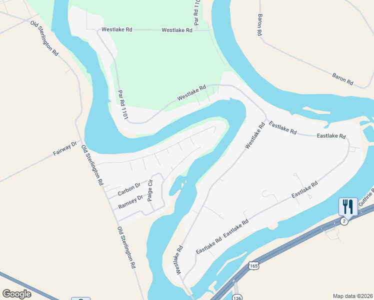 map of restaurants, bars, coffee shops, grocery stores, and more near 103 Brown St in Sterlington