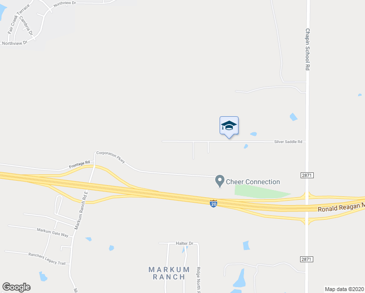 map of restaurants, bars, coffee shops, grocery stores, and more near 6727 Silver Saddle Road in Fort Worth