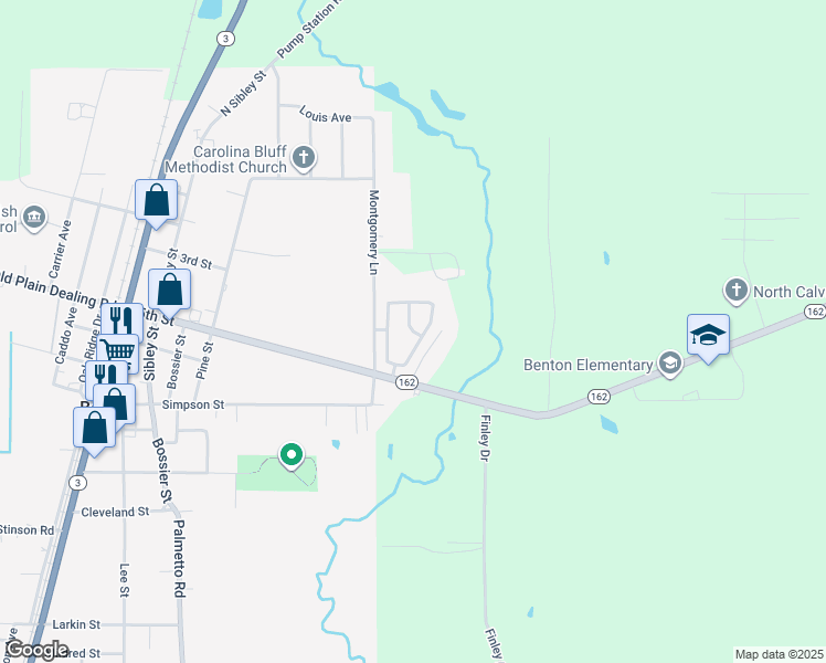 map of restaurants, bars, coffee shops, grocery stores, and more near Lola Circle in Benton