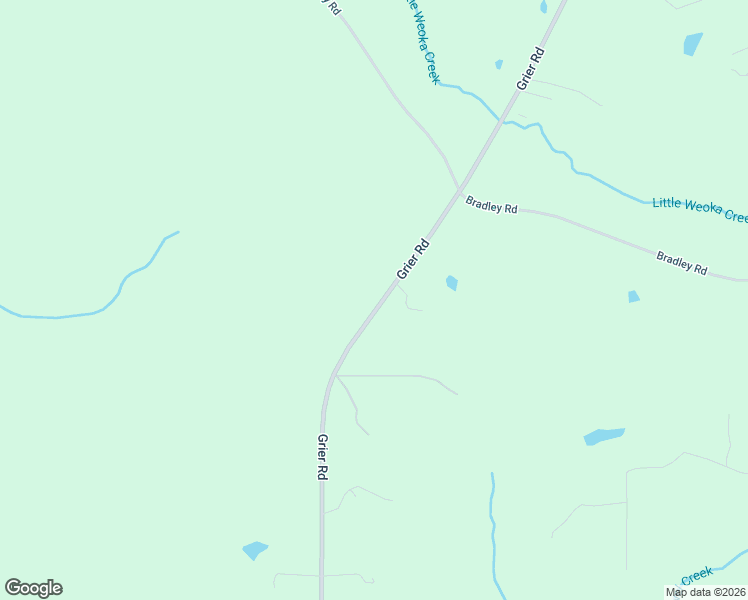 map of restaurants, bars, coffee shops, grocery stores, and more near 7725 Grier Road in Wetumpka