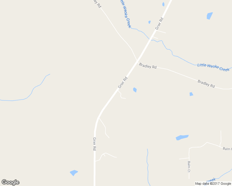 map of restaurants, bars, coffee shops, grocery stores, and more near 7725 Grier Road in Wetumpka