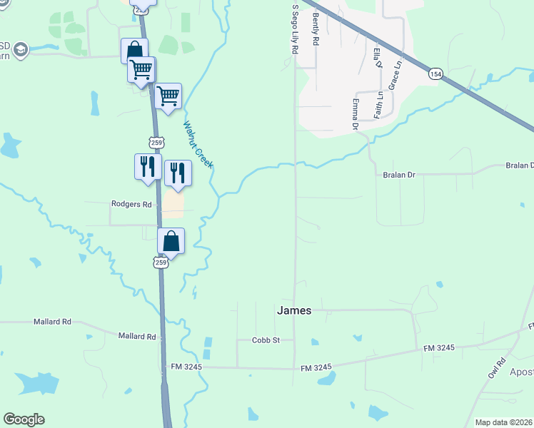 map of restaurants, bars, coffee shops, grocery stores, and more near 4650 Sego Lilly Road in Diana