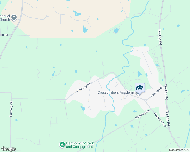 map of restaurants, bars, coffee shops, grocery stores, and more near 530 Harmony Road in Weatherford