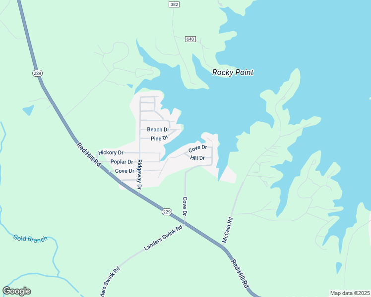 map of restaurants, bars, coffee shops, grocery stores, and more near 610 Cove Drive in Eclectic