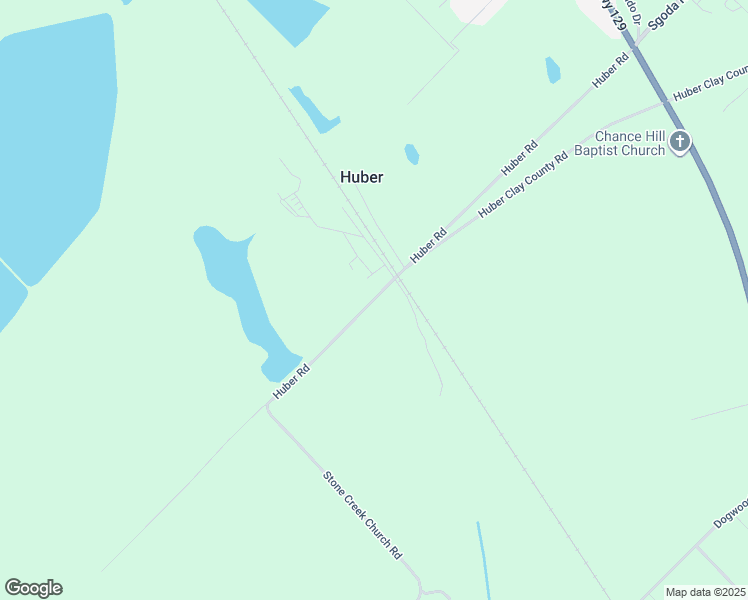 map of restaurants, bars, coffee shops, grocery stores, and more near Huber Road in Twiggs County