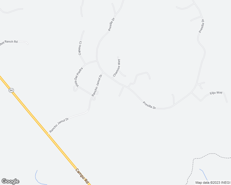 map of restaurants, bars, coffee shops, grocery stores, and more near 2636 Vista Del Conquistador in Jamul