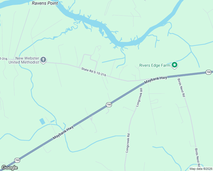 map of restaurants, bars, coffee shops, grocery stores, and more near 1728 Etheridge Road in Wadmalaw Island