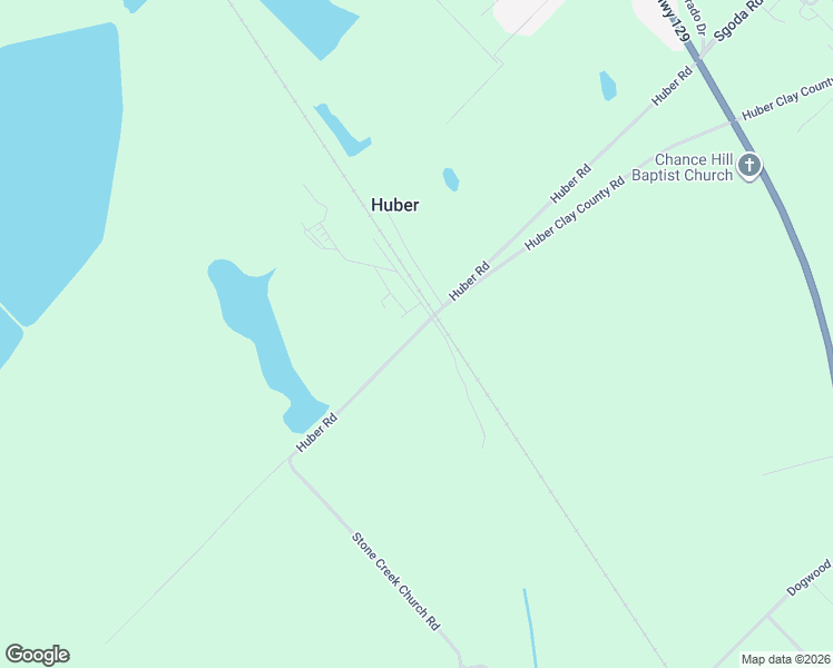 map of restaurants, bars, coffee shops, grocery stores, and more near Huber Road in Twiggs County