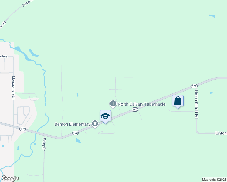 map of restaurants, bars, coffee shops, grocery stores, and more near 205 Sydney Avenue in Benton