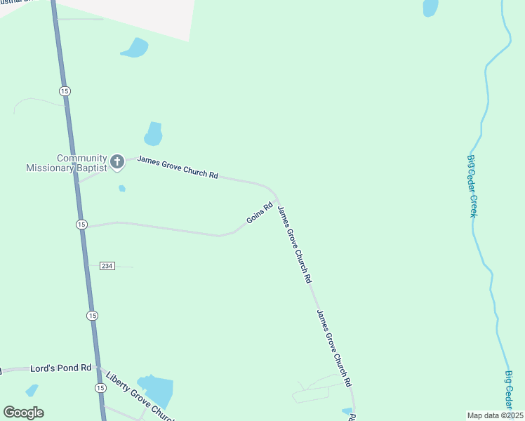 map of restaurants, bars, coffee shops, grocery stores, and more near Goins Road in Wrightsville