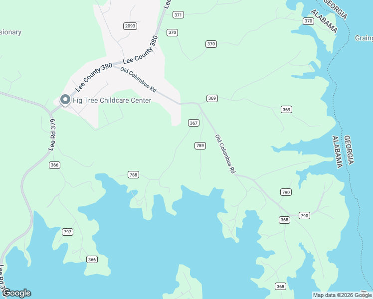 map of restaurants, bars, coffee shops, grocery stores, and more near 151 Lee Road 367 in Valley