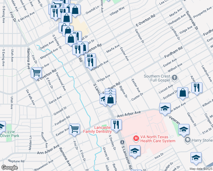 map of restaurants, bars, coffee shops, grocery stores, and more near 3915 Sonora Avenue in Dallas