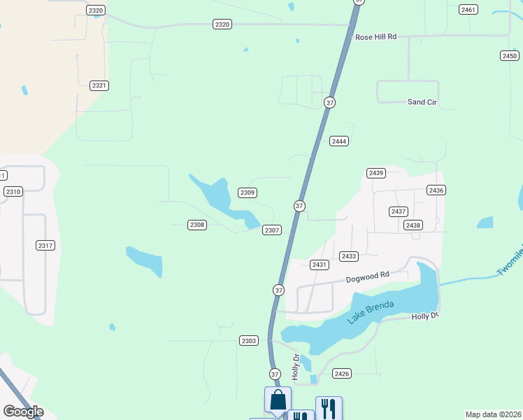 map of restaurants, bars, coffee shops, grocery stores, and more near 5686 Texas 37 in Mineola