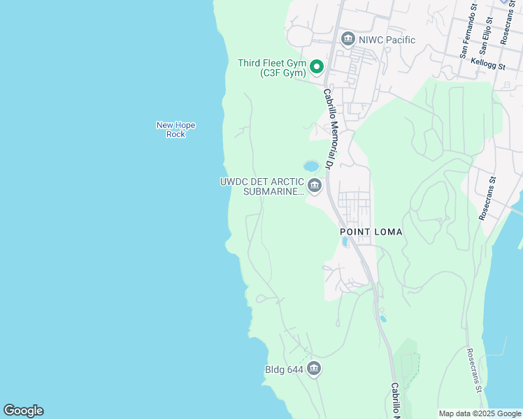 map of restaurants, bars, coffee shops, grocery stores, and more near Woodward Road in San Diego