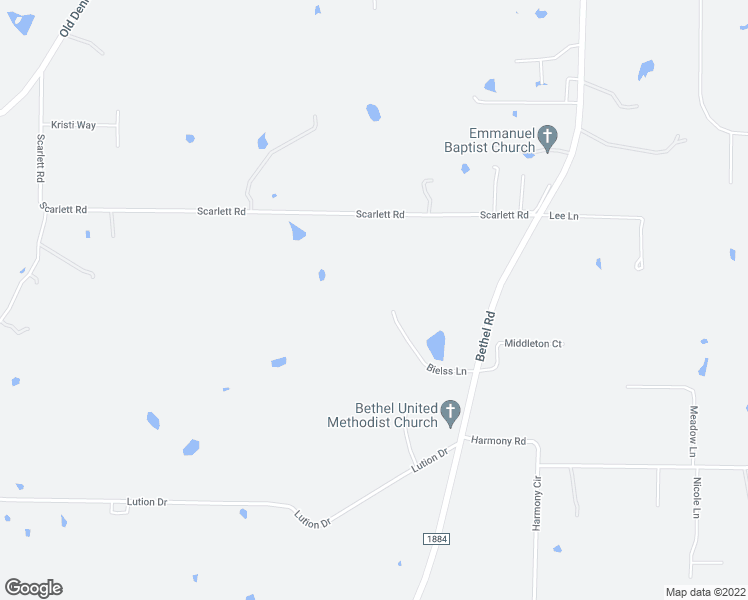 map of restaurants, bars, coffee shops, grocery stores, and more near 150 Bielss Lane in Weatherford