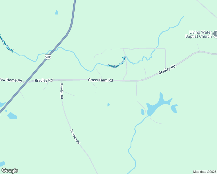 map of restaurants, bars, coffee shops, grocery stores, and more near 730 Grass Farm Road in Titus