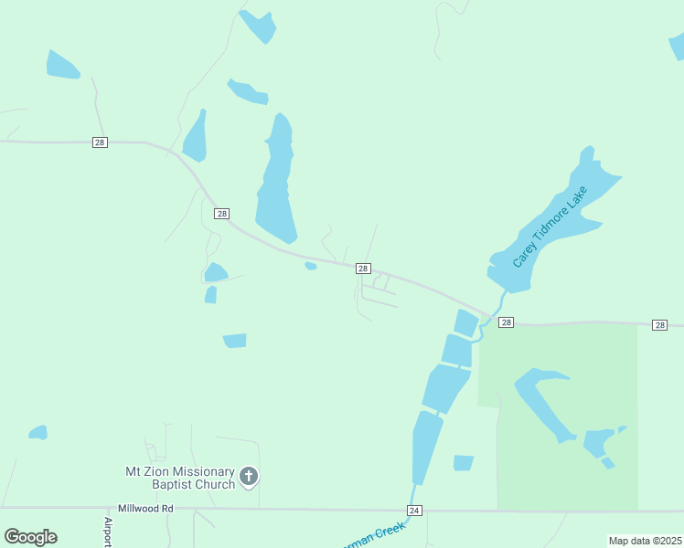 map of restaurants, bars, coffee shops, grocery stores, and more near 3067 County Road 28 in Sawyerville