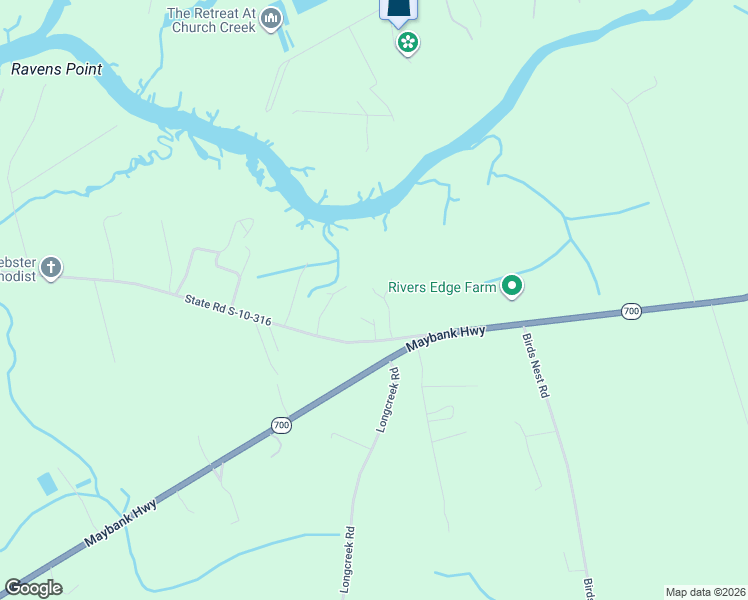 map of restaurants, bars, coffee shops, grocery stores, and more near 1705 Lonnie Taylor Lane in Wadmalaw Island