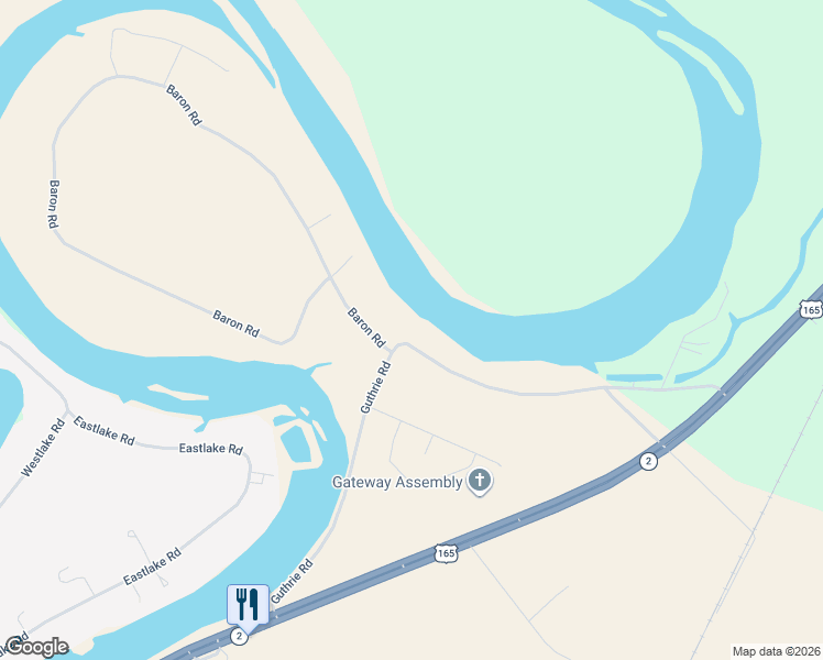 map of restaurants, bars, coffee shops, grocery stores, and more near 501 Guthrie Road in Sterlington