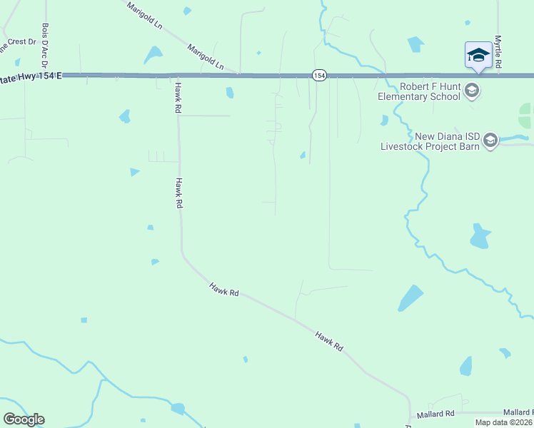 map of restaurants, bars, coffee shops, grocery stores, and more near Eagle Ridge Road in Diana