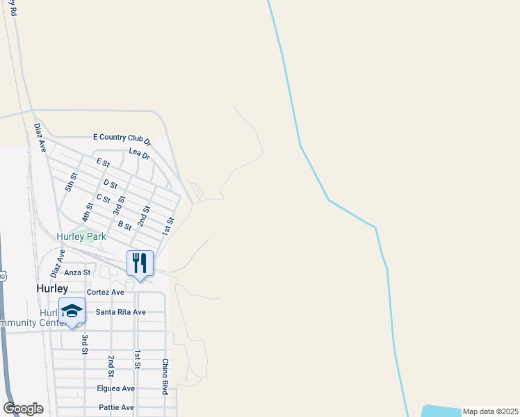 map of restaurants, bars, coffee shops, grocery stores, and more near in Hurley
