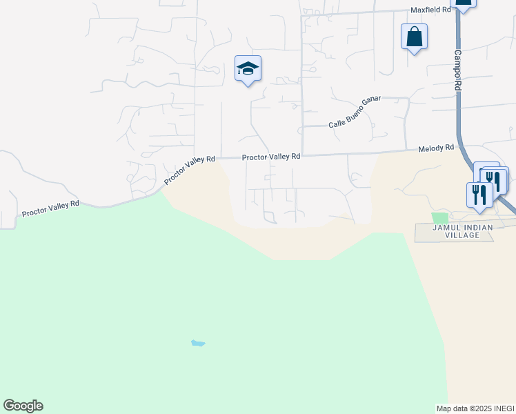 map of restaurants, bars, coffee shops, grocery stores, and more near 13709 Whispering Meadows Lane in Jamul