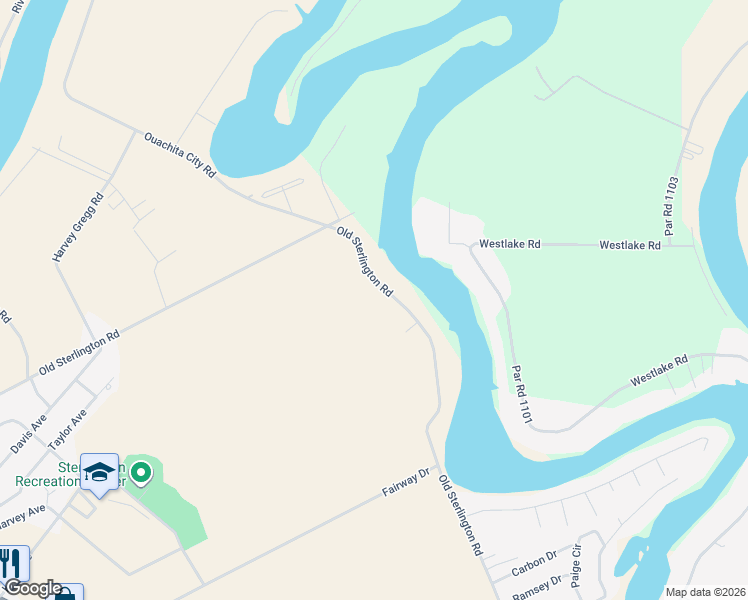 map of restaurants, bars, coffee shops, grocery stores, and more near 1003 Old Sterlington Road in Sterlington