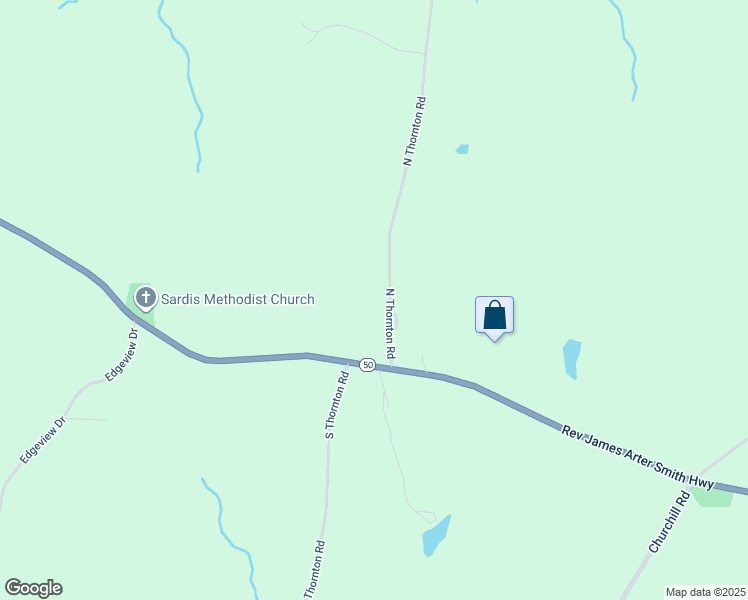 map of restaurants, bars, coffee shops, grocery stores, and more near 205 North Thornton Road in Dadeville