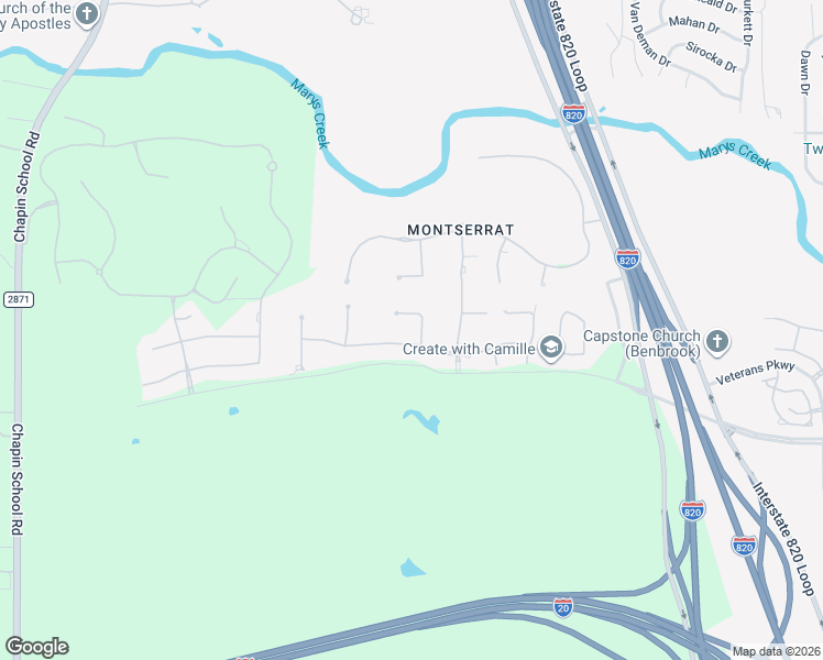 map of restaurants, bars, coffee shops, grocery stores, and more near 4700 Saint Benet Court in Fort Worth