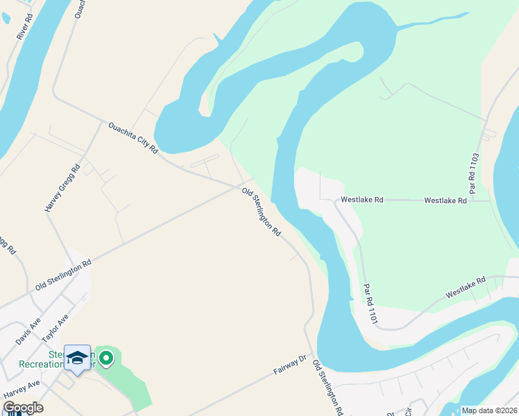 map of restaurants, bars, coffee shops, grocery stores, and more near 1000 Ouachita City Road in Sterlington