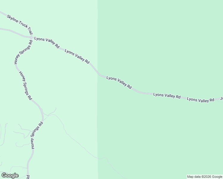 map of restaurants, bars, coffee shops, grocery stores, and more near 19233 Lyons Valley Road in Jamul