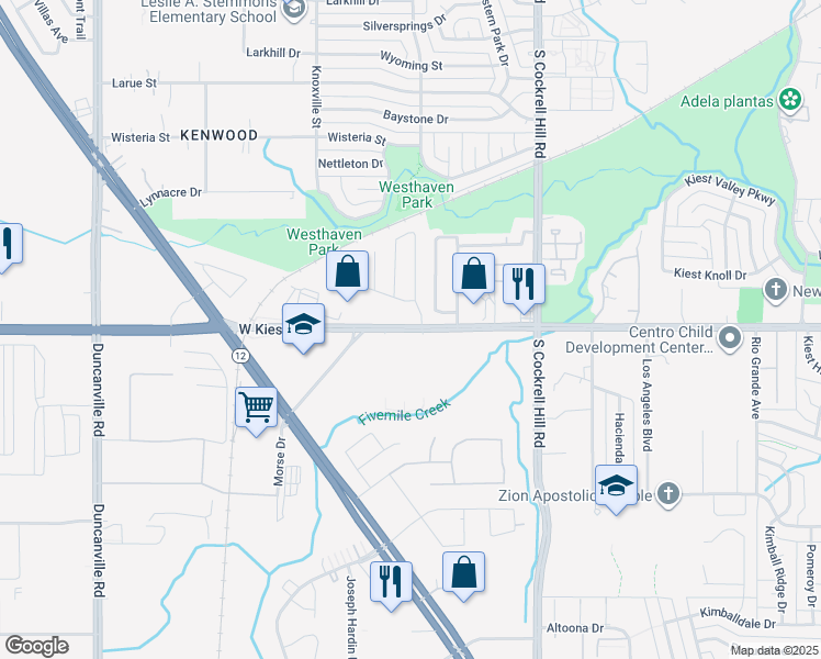 map of restaurants, bars, coffee shops, grocery stores, and more near 4510 Mar Vista Trail in Dallas