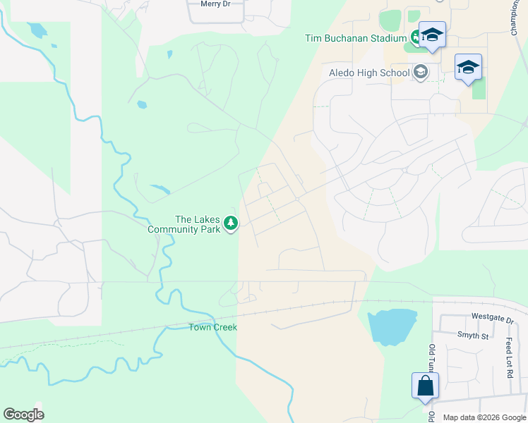 map of restaurants, bars, coffee shops, grocery stores, and more near 1680-1898 Jenkins Road in Aledo