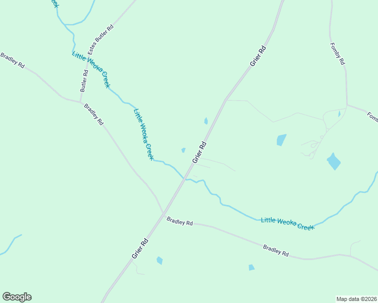 map of restaurants, bars, coffee shops, grocery stores, and more near 8415 Grier Road in Wetumpka