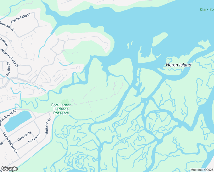 map of restaurants, bars, coffee shops, grocery stores, and more near 1112 Fort Lamar Road in Charleston