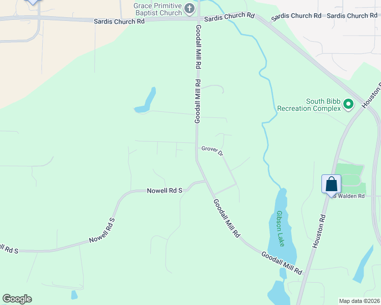 map of restaurants, bars, coffee shops, grocery stores, and more near 4310 Chick a Dee Lane in Macon
