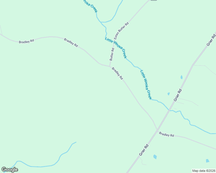 map of restaurants, bars, coffee shops, grocery stores, and more near 5844 Bradley Road in Wetumpka