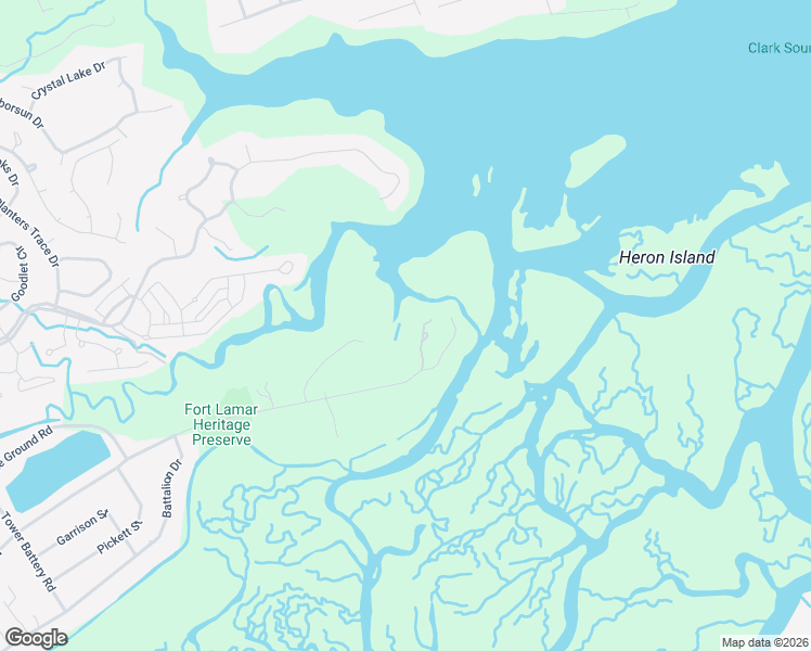map of restaurants, bars, coffee shops, grocery stores, and more near 1112 Fort Lamar Road in Charleston