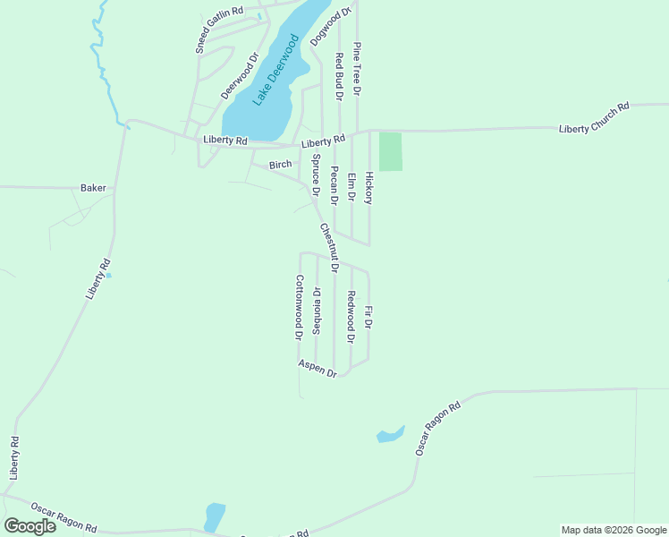 map of restaurants, bars, coffee shops, grocery stores, and more near Chestnut Drive in Harrison County