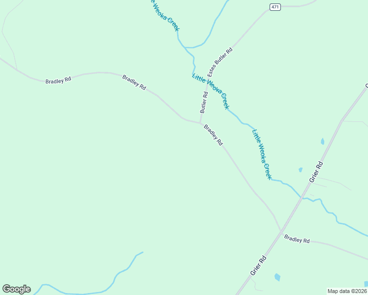 map of restaurants, bars, coffee shops, grocery stores, and more near 5844 Bradley Road in Wetumpka