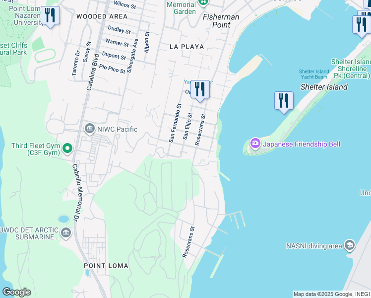 map of restaurants, bars, coffee shops, grocery stores, and more near 350 San Elijo Street in San Diego