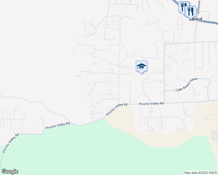map of restaurants, bars, coffee shops, grocery stores, and more near 2876 Pioneer Way in Jamul