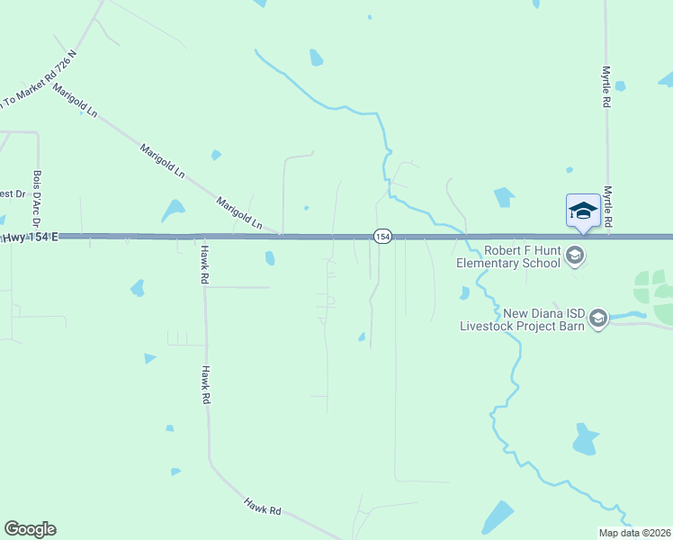 map of restaurants, bars, coffee shops, grocery stores, and more near 101 Eagle Ridge Road in Diana