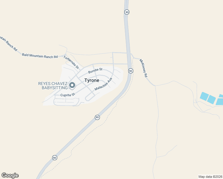 map of restaurants, bars, coffee shops, grocery stores, and more near 111 Chalcocite in Tyrone