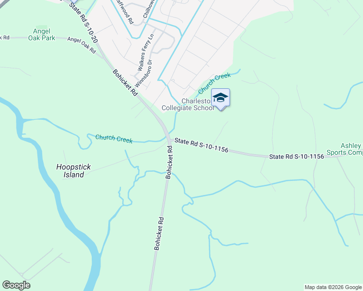 map of restaurants, bars, coffee shops, grocery stores, and more near 3561 State Road S-10-1156 in Johns Island