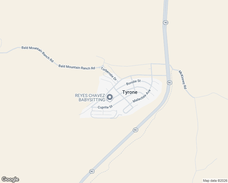 map of restaurants, bars, coffee shops, grocery stores, and more near 105 Chalcopyrite Court in Silver City