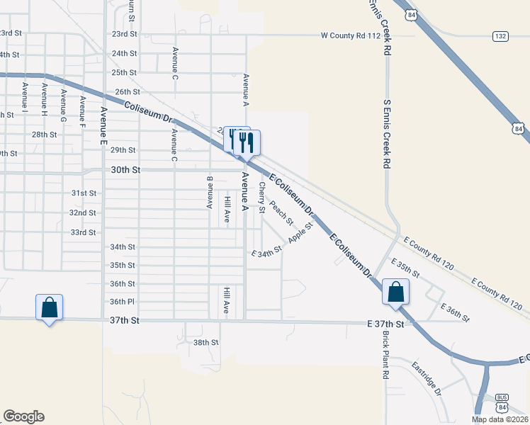 map of restaurants, bars, coffee shops, grocery stores, and more near 101-199 Peach Street in Snyder
