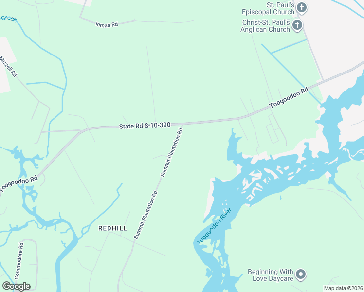 map of restaurants, bars, coffee shops, grocery stores, and more near 4789 Summit Plantation Road in Meggett